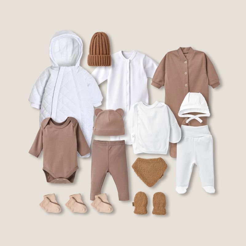 Набір в пологовий білий/какао