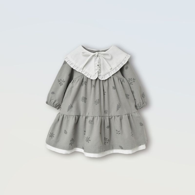 Сукня з гострим коміром (тепла бавовна)