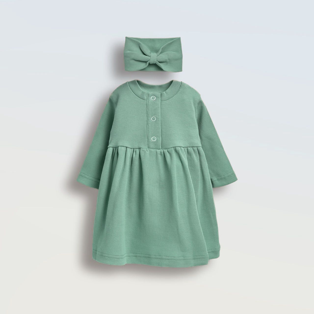 Набір сукня та пов'язка "Тіна", Розмір: 62, Колір: Базилік