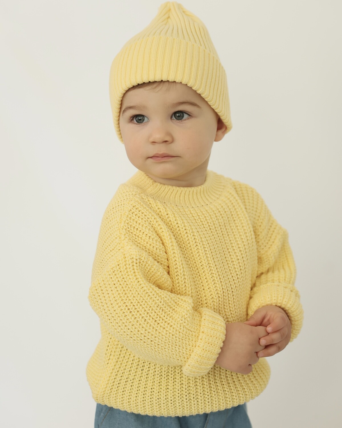 Кофта плетена, Колір: Жовтий, Розмір: 0-3 міс.
