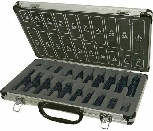 Silverline  HSS-R Jobber Drill Bits  1-10 MM/DIN338/ 170 Pieces ( 282577)