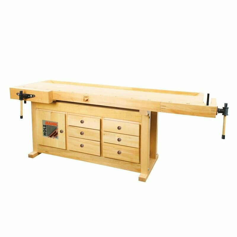 Holzmann WB210C Work Bench With Cabinet & Clamping Jaws