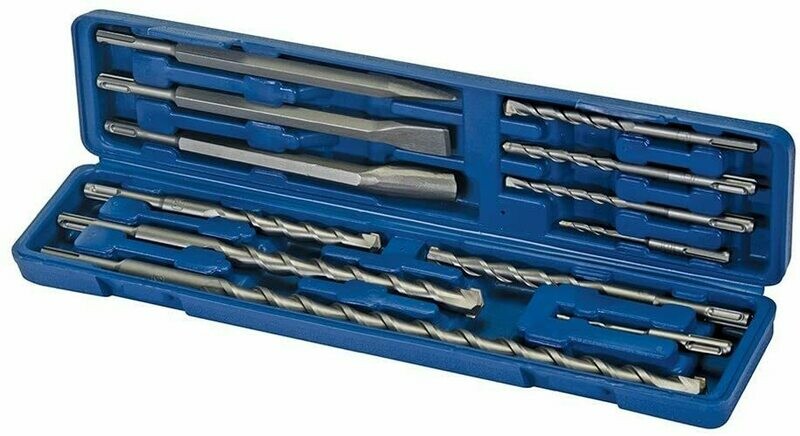 Silverline SDS Plus Masonry Drill & Steel Set 12pce
