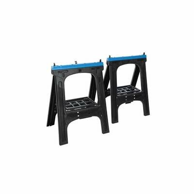 Silverline Pack Of 2 Strong Plastic Saw Horse Capacity 200kg