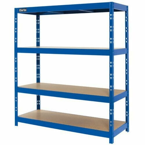 Clarke CSM4350/60BL Heavy Duty Boltless Shelving 350kg(Blue) ( Optionally also available in Light Grey)