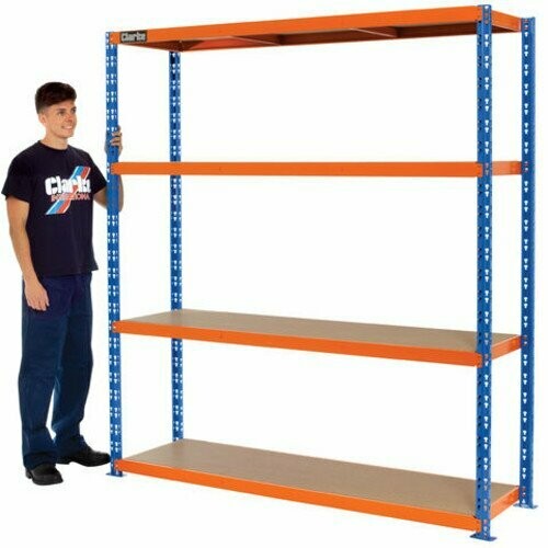 Clarke CSR4550/50BO Heavy Duty Boltless Shelving (Blue & Orange)