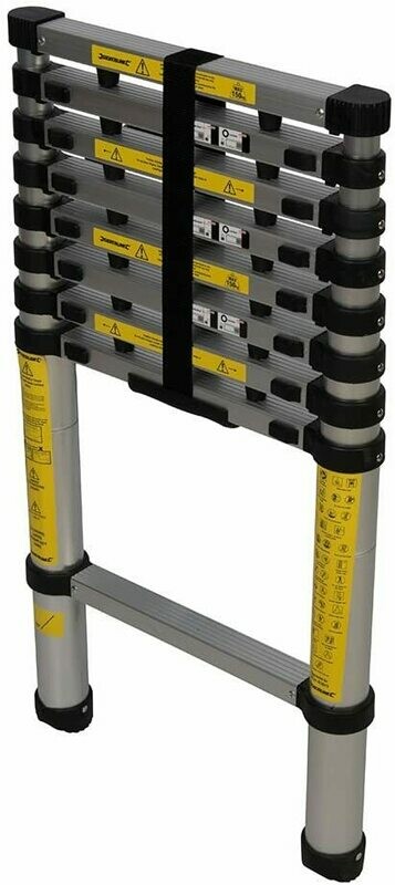 Silverline Telescopic Ladder 2.6M 9 Tread