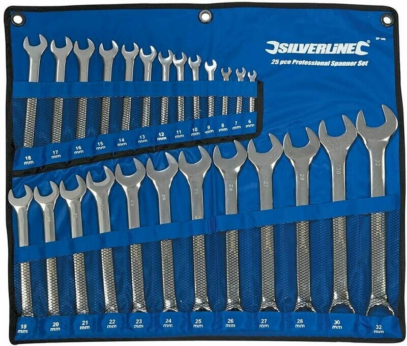 Silverline Combination Spanner Set 25pce  6 - 32mm SP100