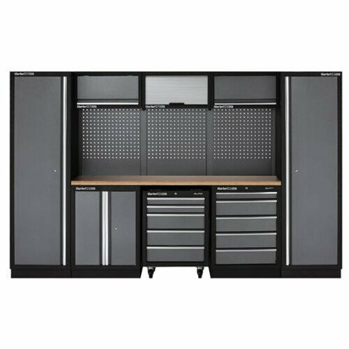 Clarke COMBGMS03 Modular Storage System 16 Piece Package Wooden Worktop