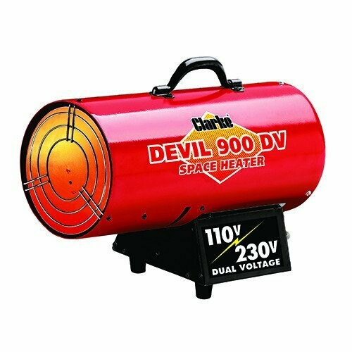 Clarke DEVIL900DV Dual Voltage 110/230V Gas Heater Clarke DEVIL900DV Dual Voltage 110/230V Gas Heater