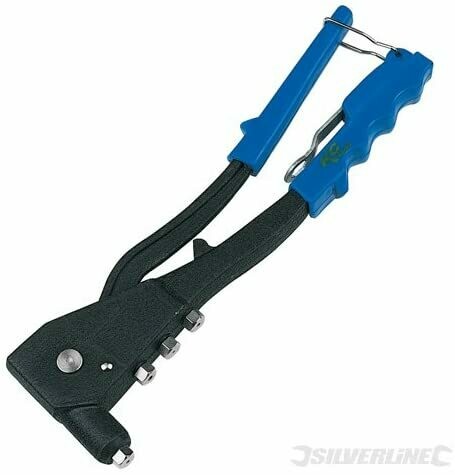 Silverline Hand Riveter and 60 Rivets, 260 mm, Silverline PL61
