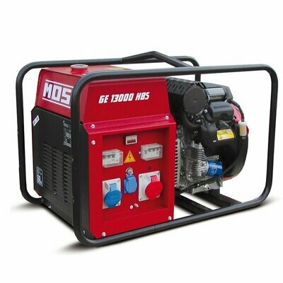 MOSA GE13000 HBS Petrol Generator 400/230V 13kVA (10.4kW) Open, E/Start