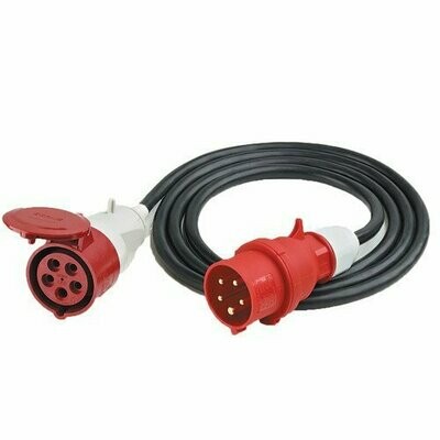 Clarke 400v 3 Phase Mains Lead 2.8m with 16 Amp Plug & Socket ( DCL 16B)