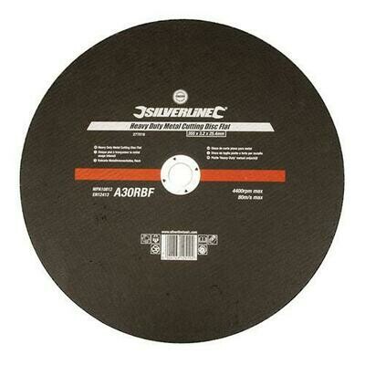 Silverline Heavy Duty Metal Cutting Disc Flat 277519 - 355 x 3.2 x 25.4mm