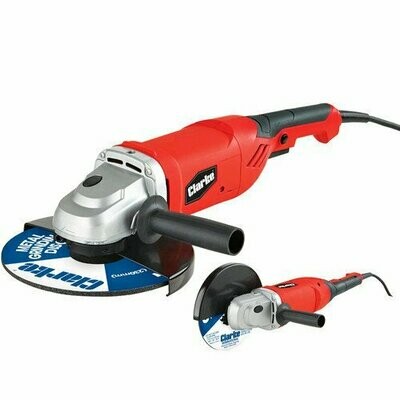 Clarke CAG2350C 230mm Angle Grinder (With Open And Closed Guards)