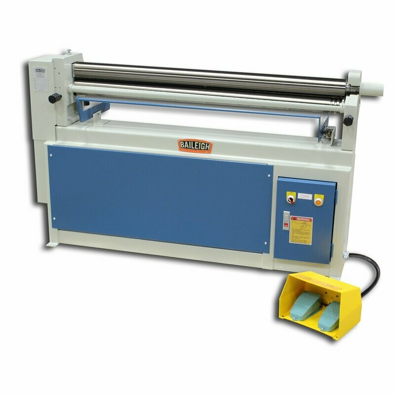 Baileigh Motorised Slip Roll SR-5016
( Part No 2004315)
1270 mm width x 1.5mm ( Mild steel ) thickness motorised rolls