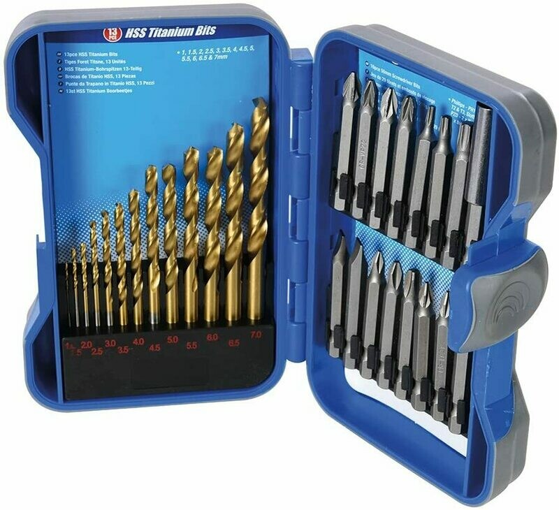 Silverline Drill & Driver Bit Set 29pce  1 - 7mm