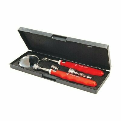 Silverline Inspection Mirror & Pick-Up Tool Set 4pce