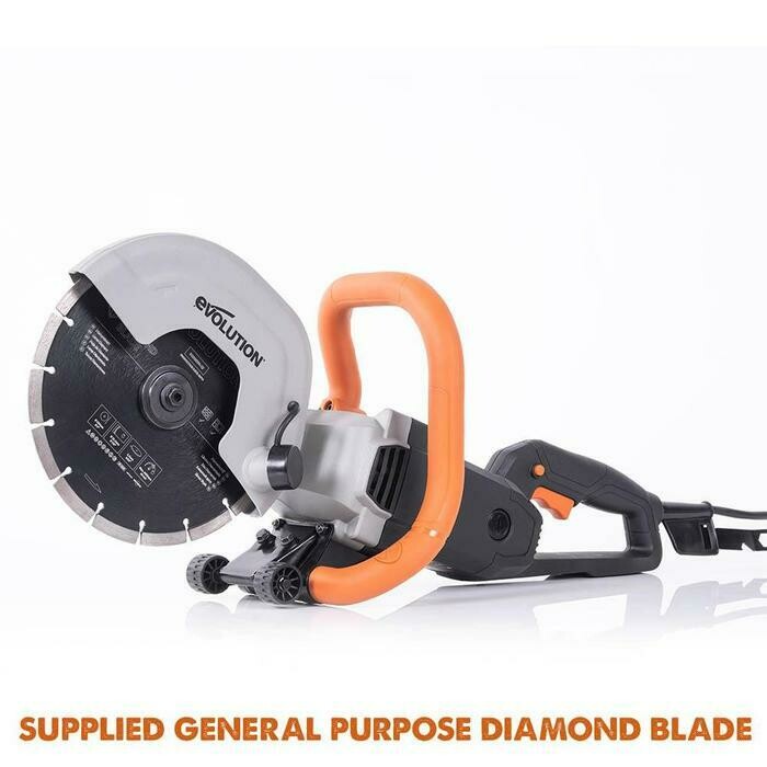 Evolution R230DCT 230mm 9" Electric Disc Cutter Concrete Saw with Diamond Blade(230v Option)