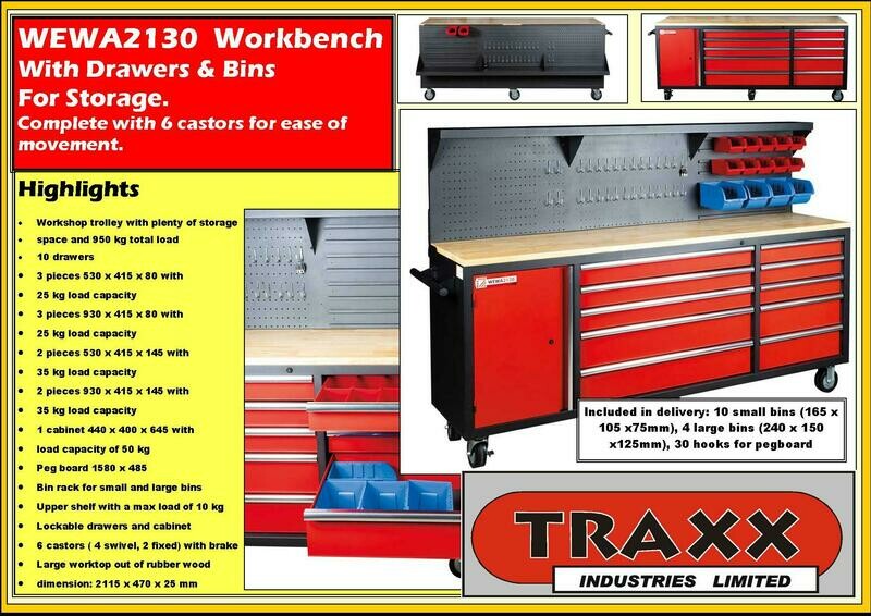 Holzmann WEWA2130 Workbench
( Ex stock  Austria, Delivery 4-6 weeks typically )