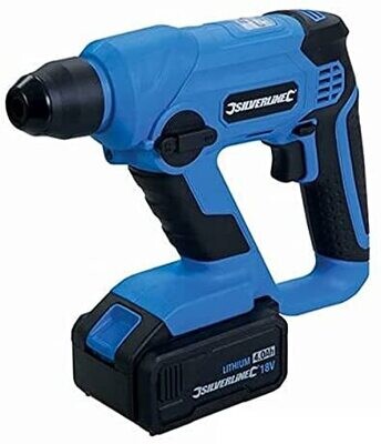 Silverline 18V SDS Plus Hammer Drill
(Optionally available with the Silverlne SDS Plus Masonry Drill & Steel Set 15pce )