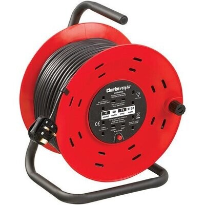 Clarke CCR50 4 Socket 50m Cable Reel With Thermal Cut Out ( 230v)