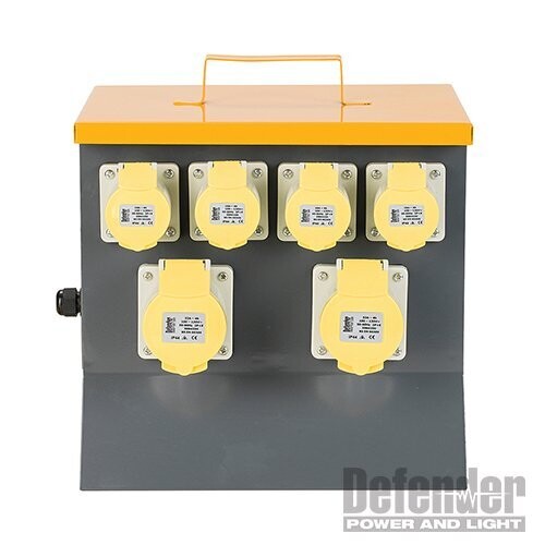 Defender E13125 6 Way  110v Splitter (MCB) 4 x 16A / 2 x 32A
( Back in Stock)