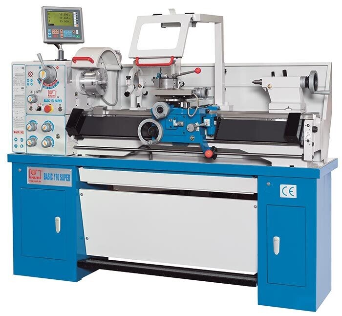 Knuth Basic 170 Super Mechanics Lathe ( Part No. 300815  )
Solid Precision Bench Lathe With Large Centre Width. Extensive Standard Equipment