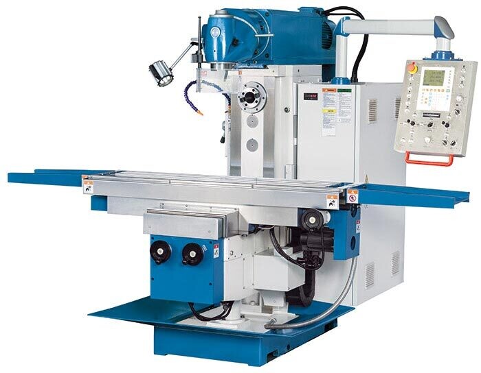 Knuth Servomill UWF 5 Universal Milling Machine
( Part No. 301254)
Servo conventional Knee and Column Milling with Universal Swivel Head