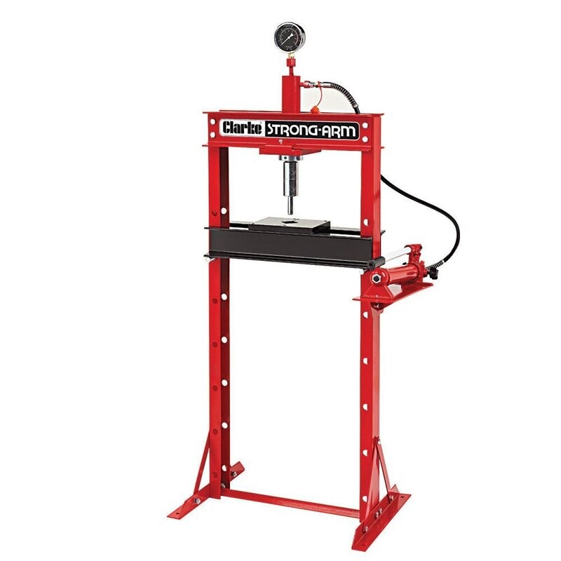 Clarke CSA12F 12 Tonne Hydraulic Floor Press ( Part No.  7613020) ( Available with optional   7 piece adapter kit 7615060 )