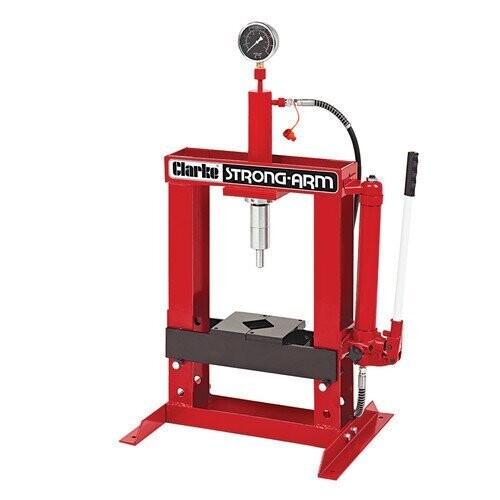 Clarke CSA10BB 10 Tonne Hydraulic Bench Press
Part No. (7614020)
( Available with optional   7 piece adapter kit 7615060 )