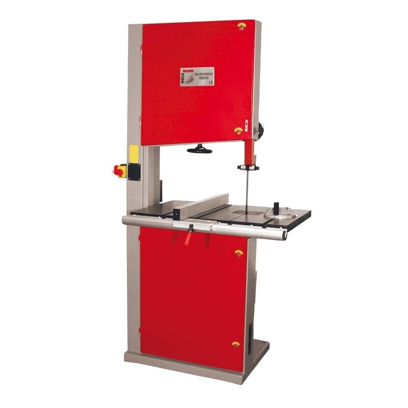Holzmann HBS610 Bandsaw 415V Featuring XL grey cast iron table with closed sheet steel construction for high stability and accuracy
