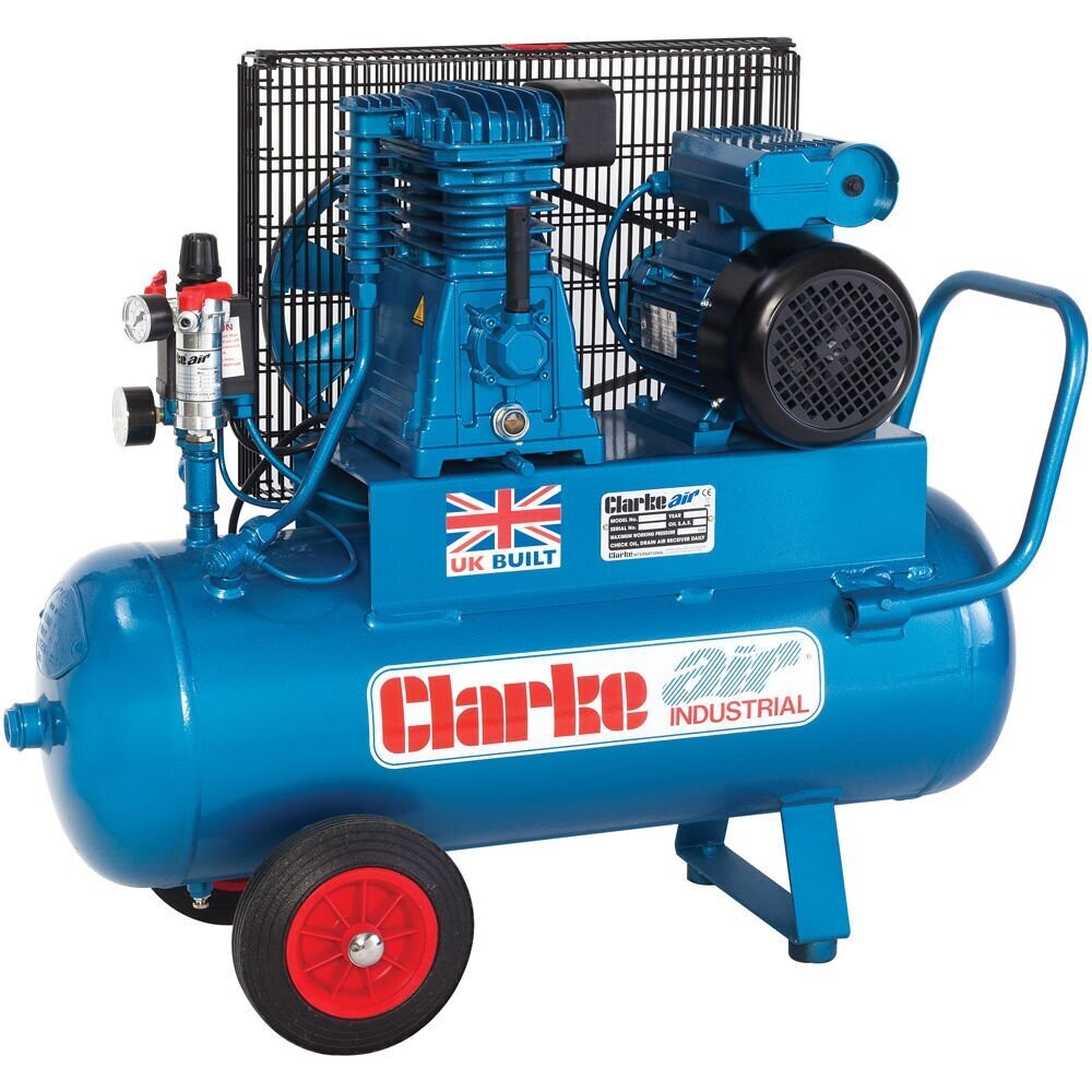 Clarke XEP15/50 14cfm 50Litre 3HP Portable Industrial Air Compressor (110V)