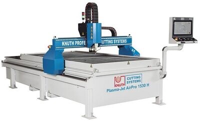 Knuth Plasma-Jet AirPro 1530 H
SKU : 144030 plus ( Hypertherm Powermax 105 Sync Plasma Source 253405 )
Compact Cost Effective Plasma Cutter using Hypertherm Technology (1500 x 3000 mm Table)