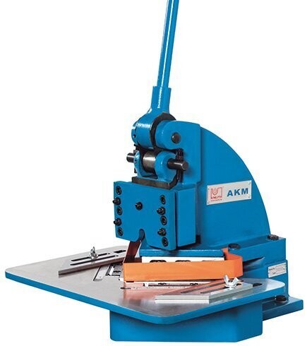Knuth AKM Sheet Metal Notcher
( Part No. 130602) 
Fastest method for preparing sheet metal profiles and plates for further processing.