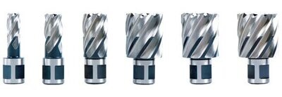 Evolution 6 Piece Magnetic Drill Broach Cutter Set
( 25 mm Short & 50 mm Long Series Options).
Suitable for Evolution S28MAG , EVOMAG42 & other quality Magnetic Drills.