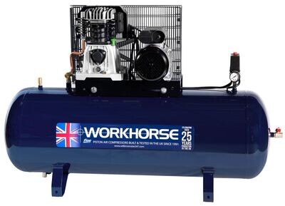 Workhorse Air Compressor 4HP 200L 230V (WR4HP-200S-1)
(32 Amp Supply Required)
( Available with free of charge UK mainland delivery )