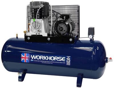 Workhorse Air Compressor 10HP 270L 400V (WRN10HP-270S)
( Available with free of charge UK mainland delivery )