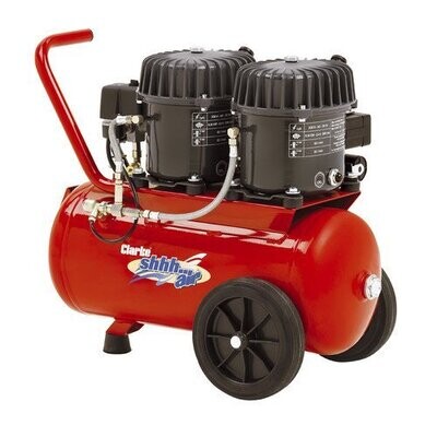 Clarke  Shhh Air 100/24 3.53cfm 24Litre 0.92HP Quiet Run Compressor(230v)