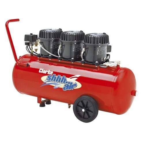 Clarke Shhh Air 150/100 5.3cfm 100Litre 1.38HP Quiet Run Compressor (230V) Clarke Shhh Air 150/100 5.3cfm 100Litre 1.38HP Quiet Run Compressor (230V)