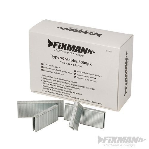 Fixman  Staples ( To suit Silverline Staple Guns and other leading manufacturers products)