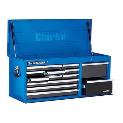 Clarke CBB224BLC Extra Large HD Plus 14 Drawer Tool Chest
( Optionally available with Clarke CBB226BLC HD Plus 51