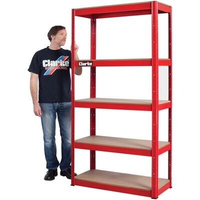 Clarke CSM 5350 Boltless Shelving 350kg ( Available in Blue , Red , Dark Grey, Silver or Galvanised)