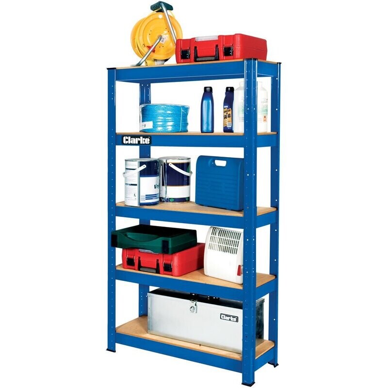 Clarke CSM5150 150kg Boltless Shelving    ( Available in Blue , Red or Galvanised)