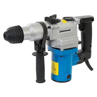 Silverline 850W DIY SDS Plus Hammer Drill
(Optionally available with the Silverlne SDS Plus Masonry Drill & Steel Set 15pce )