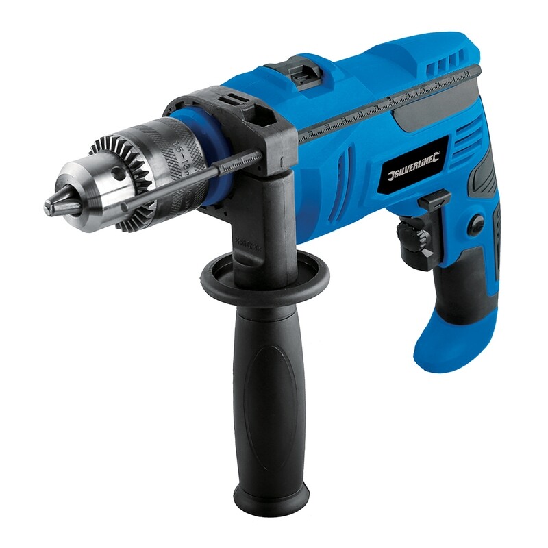 Silverline DIY 500W Hammer Drill (Optionally available with drill stand)