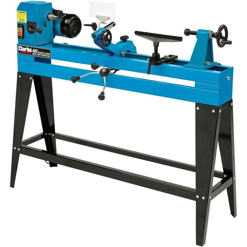 Clarke CWL1000CF 40” 1000mm Wood Lathe With Variable Speed & Copy Follower (230V)
