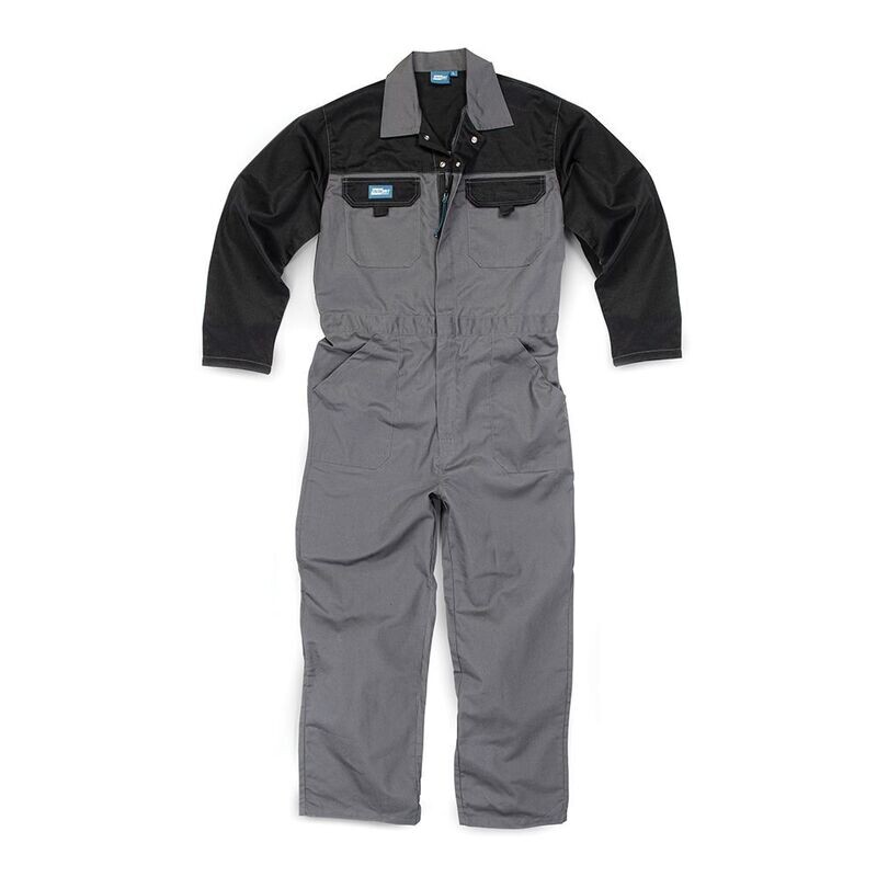 Tough Grit Zip-Front Coverall Charcoal ( Size options available) ( Available with free UK mainland delivery)