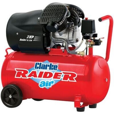 Clarke Raider 15/550 50 Litre V-Twin Air Compressor (2.2kW / 3HP)
