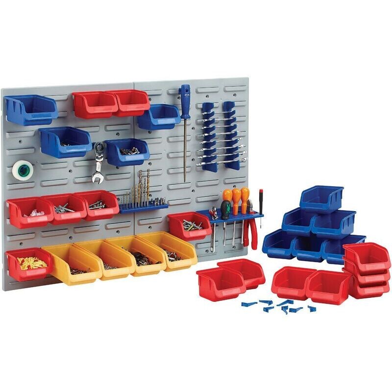 Clarke  CWR28B Wall Mounted Storage Bin Rack